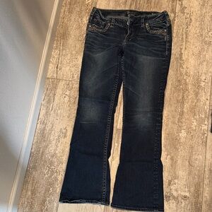 Silver Jeans Women's Dark Indigo Flare Jeans
